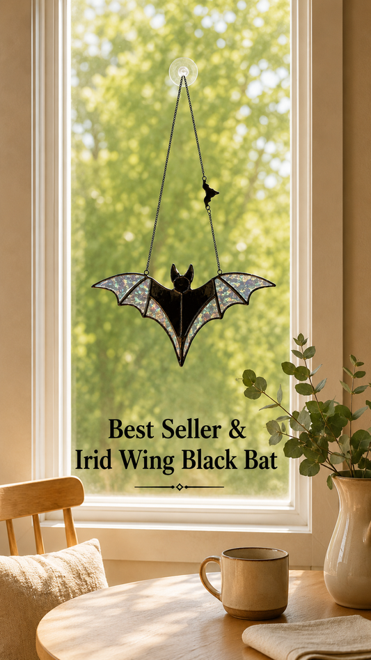 Stained Glass Bat Suncatchers