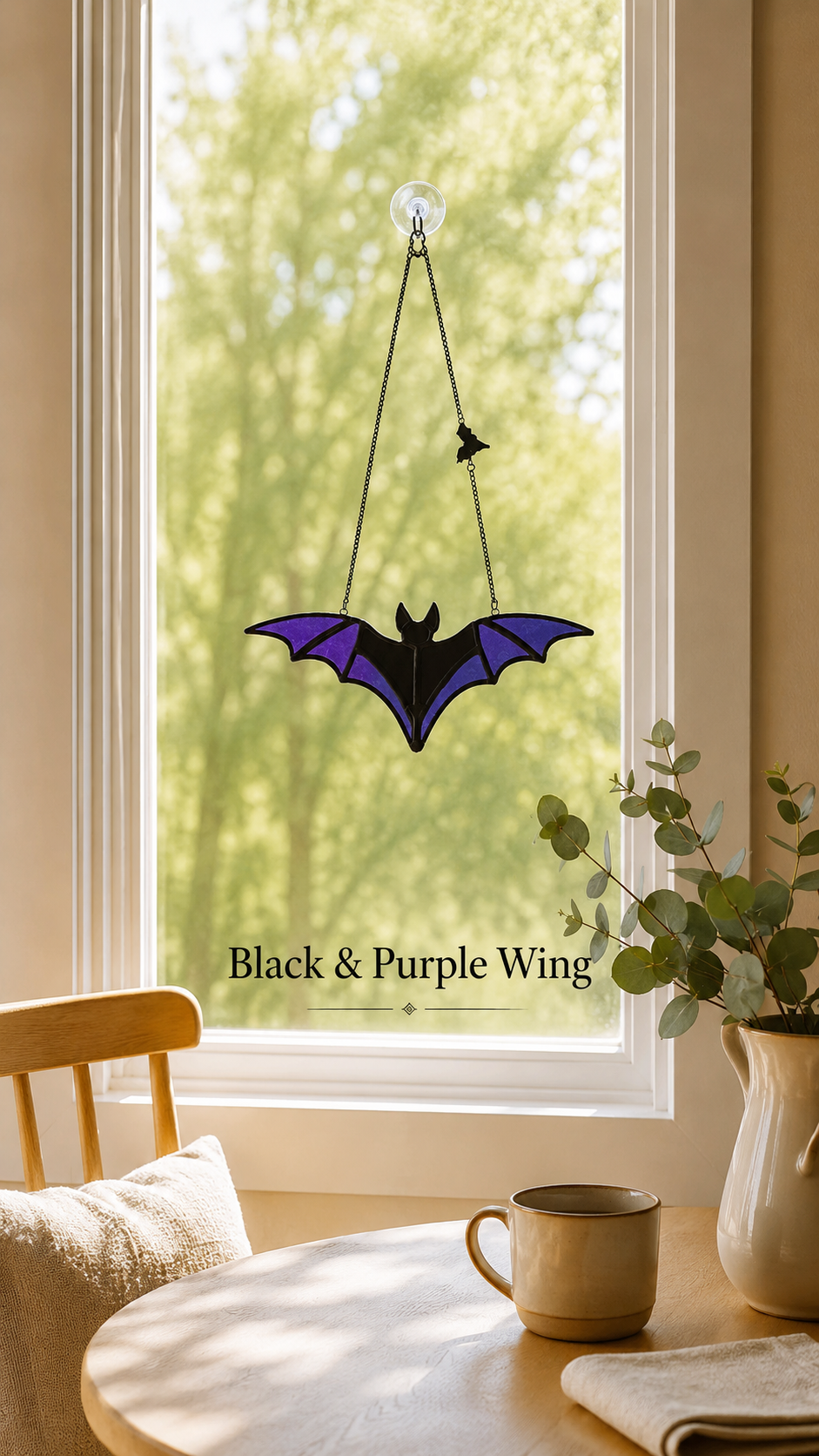 Stained Glass Bat Suncatchers