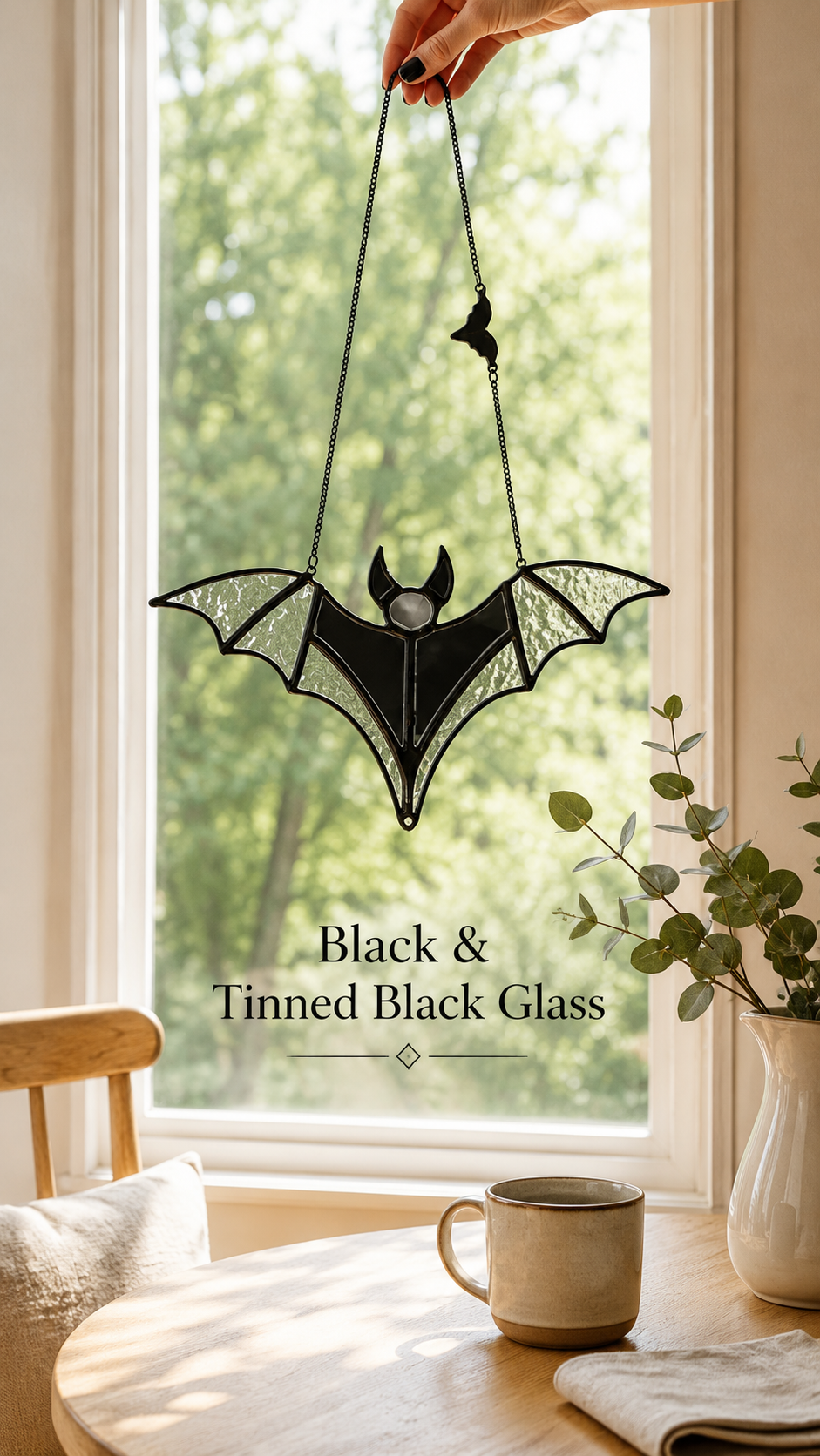 Stained Glass Bat Suncatchers