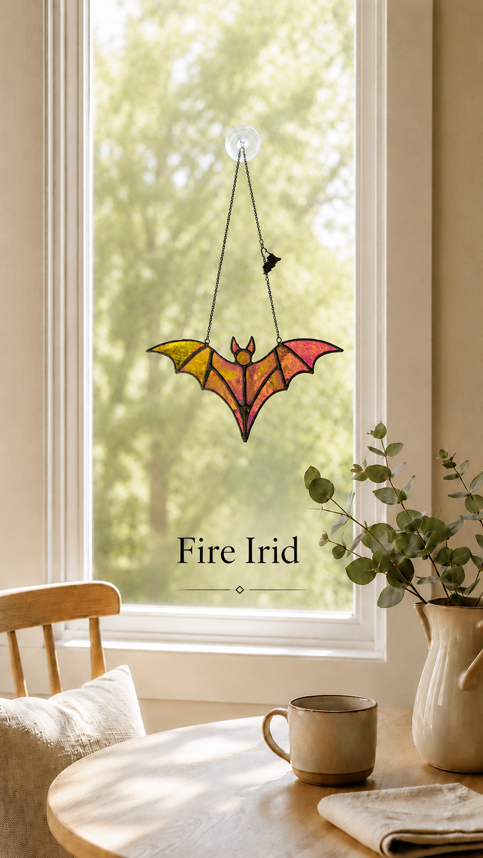 Stained Glass Bat Suncatchers