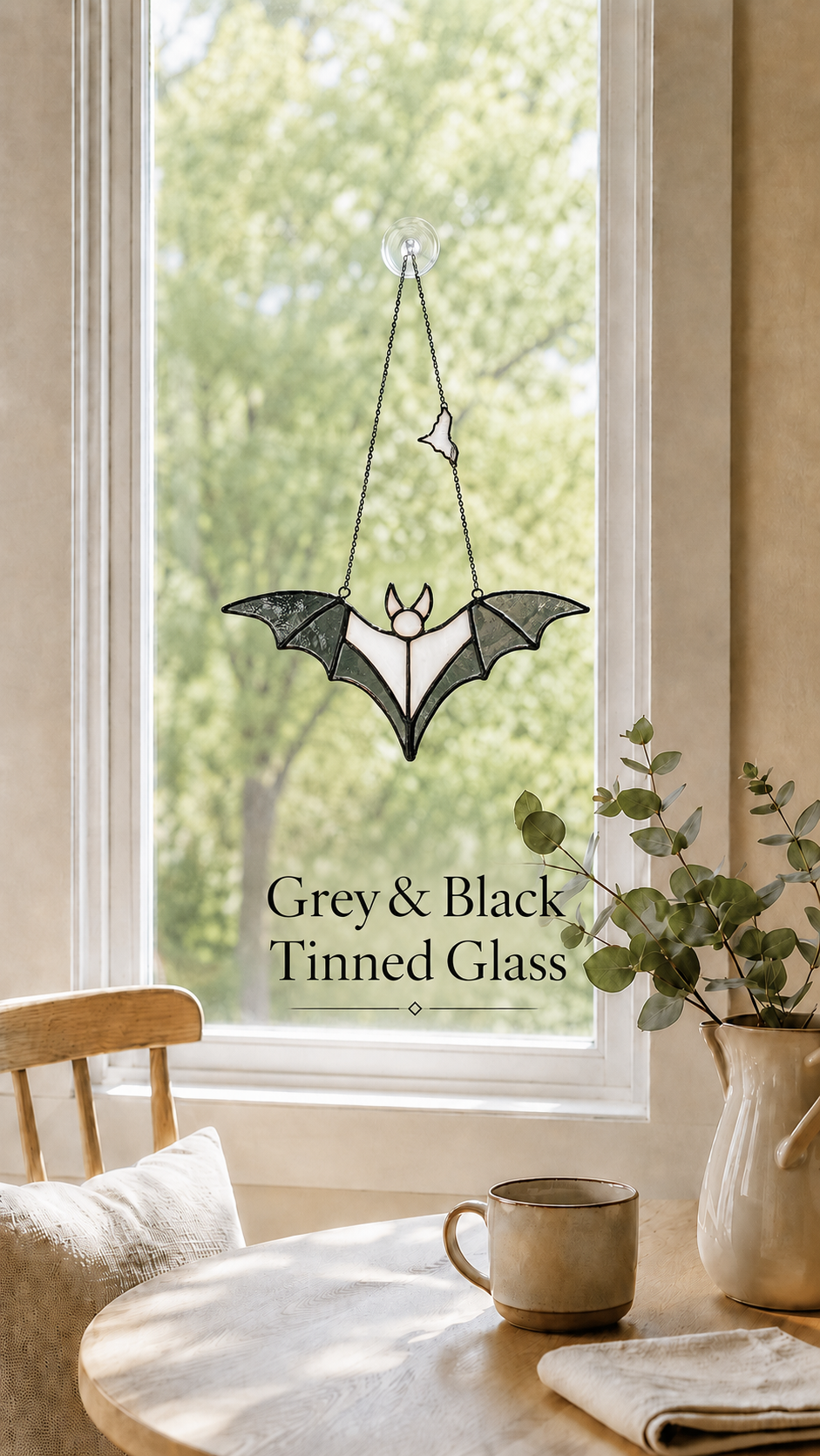 Stained Glass Bat Suncatchers