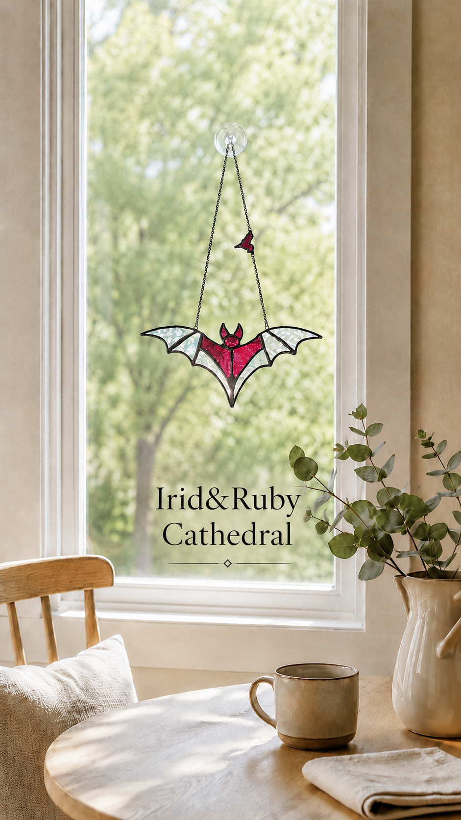 Stained Glass Bat Suncatchers