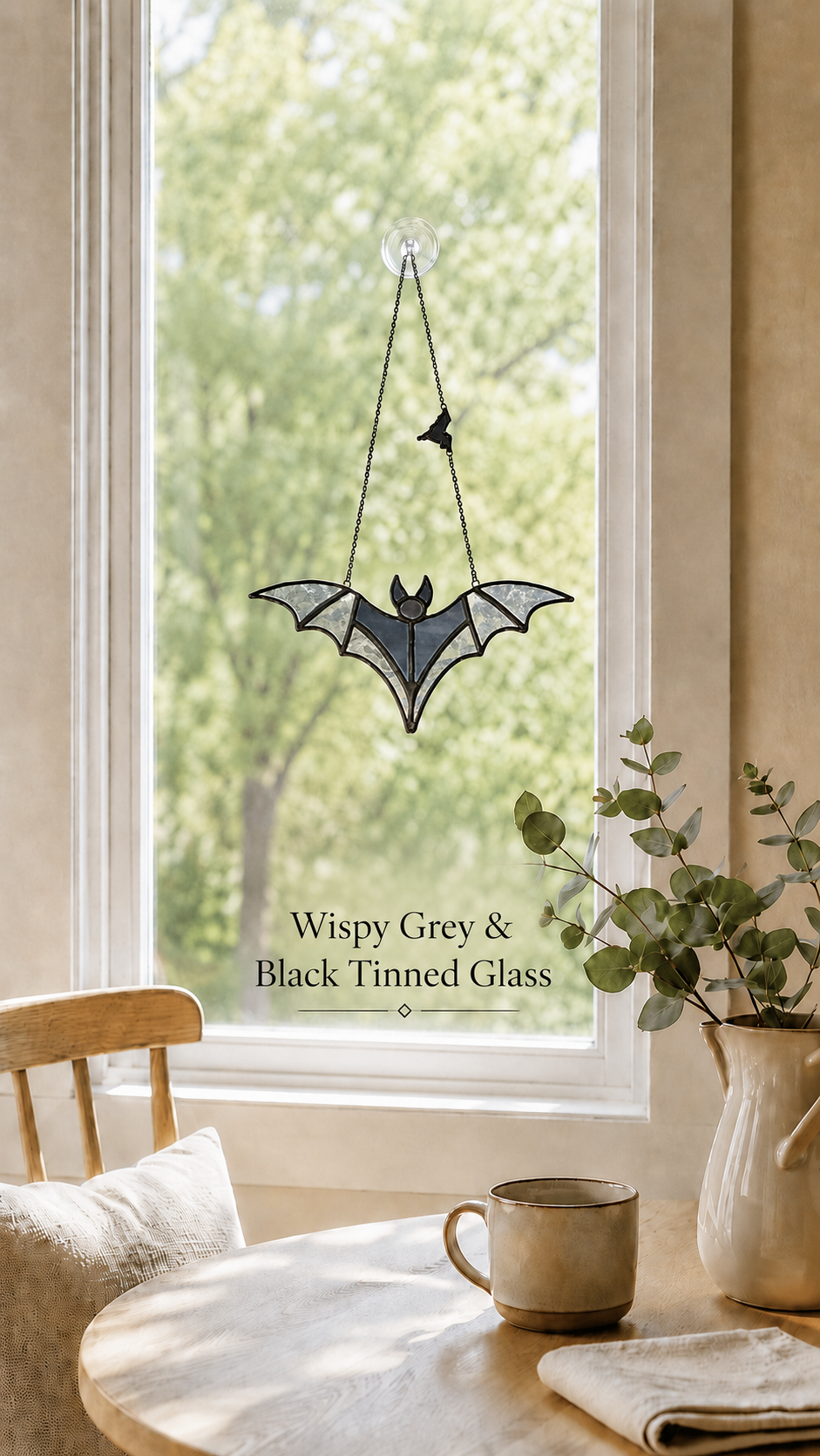 Stained Glass Bat Suncatchers